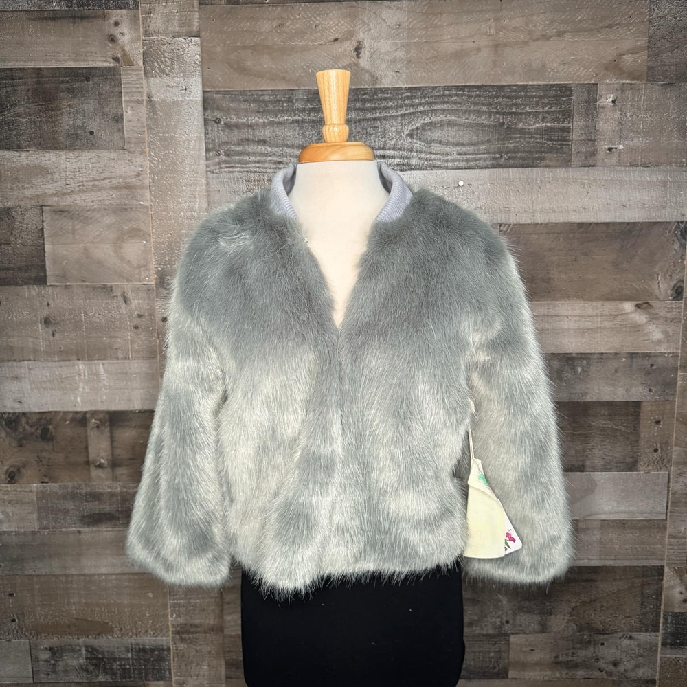 Aratta Faux Fur Jacket in Gray